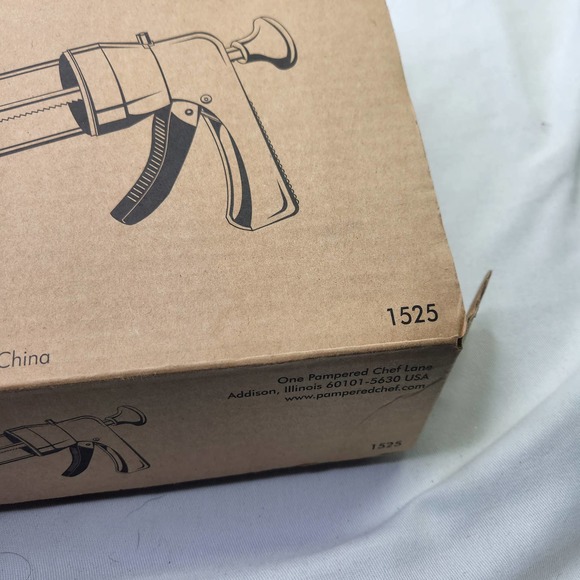 Pampered Chef Cookie Press In Box Complete Used Set - Picture 6 of 7